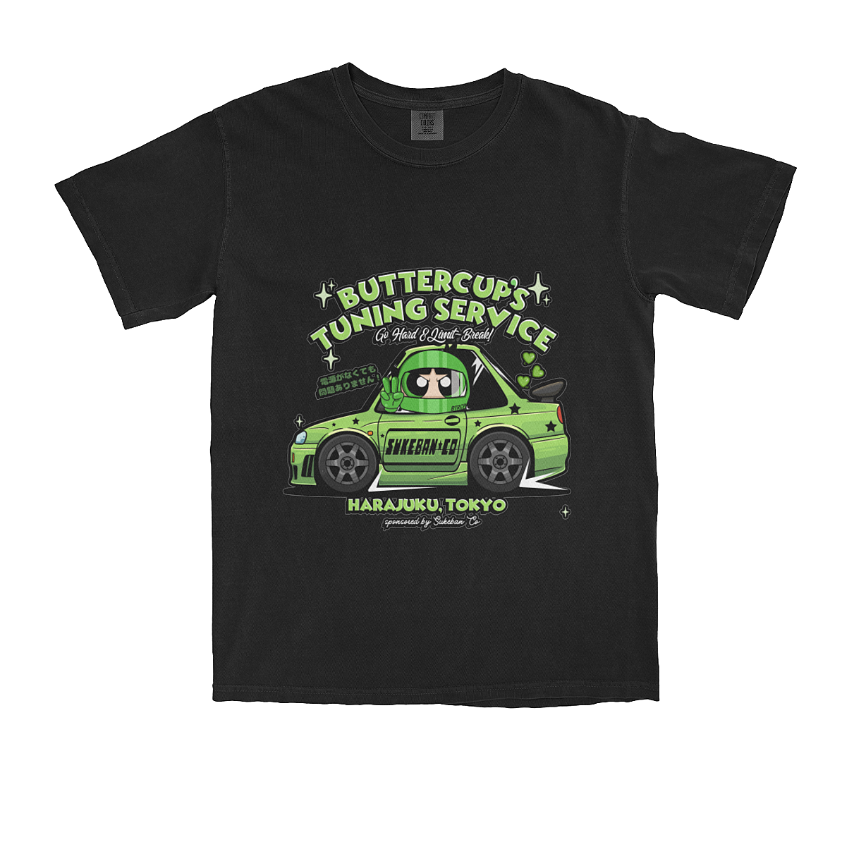 Buttercups Tuning Service Tee - Powerslide Girls