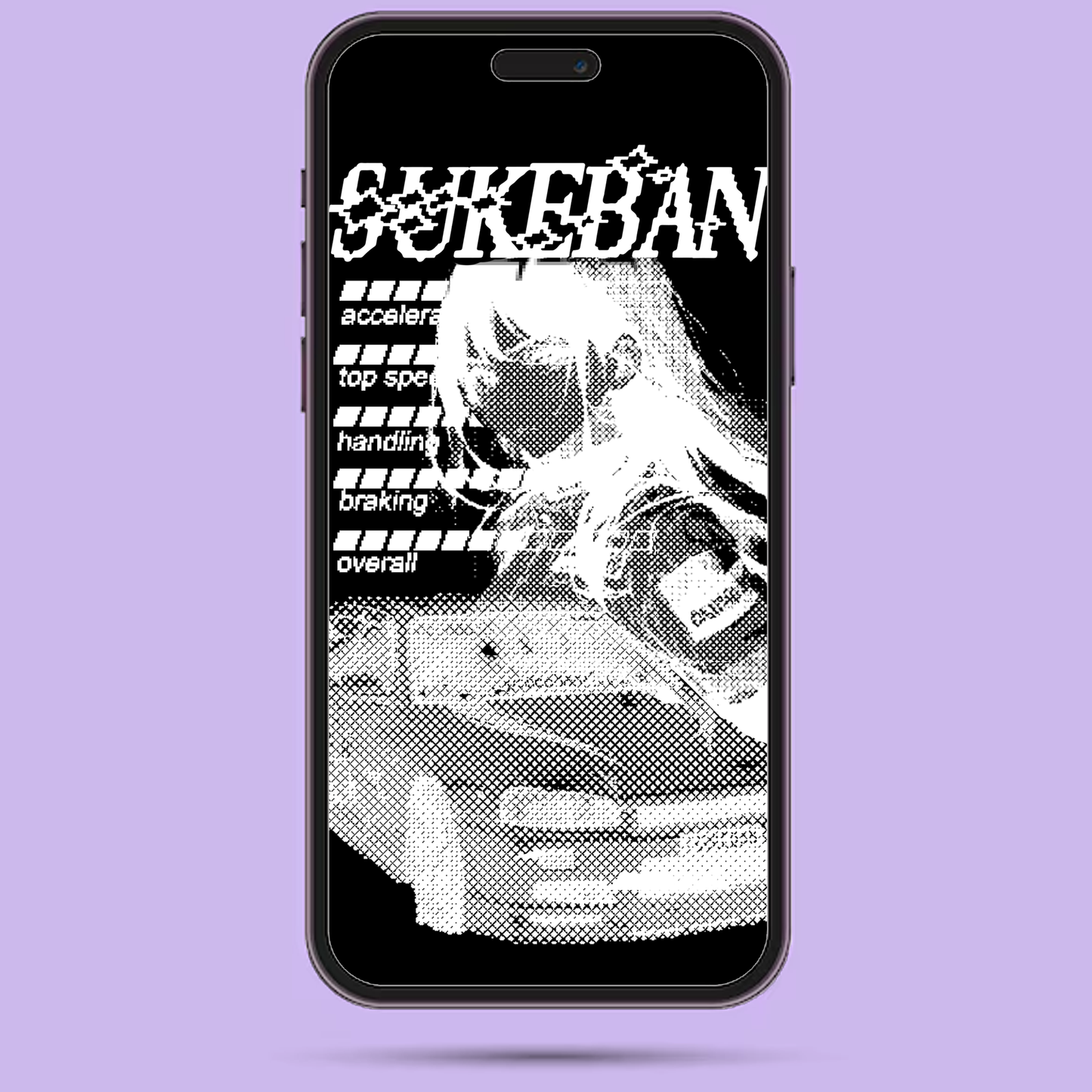 Digital Phone Sukeban Co Wallpaper Pack of 4